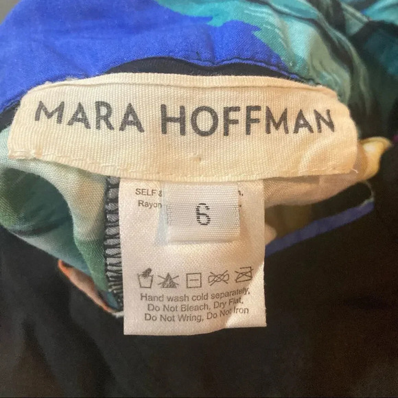 MARA HOFFMAN Cut Out Front Jumpsuit in Flora Stone Size 6 Tropical Floral Print - Picture 9 of 11